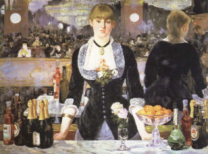 Edouard Manet a bar at the folies bergere oil painting image